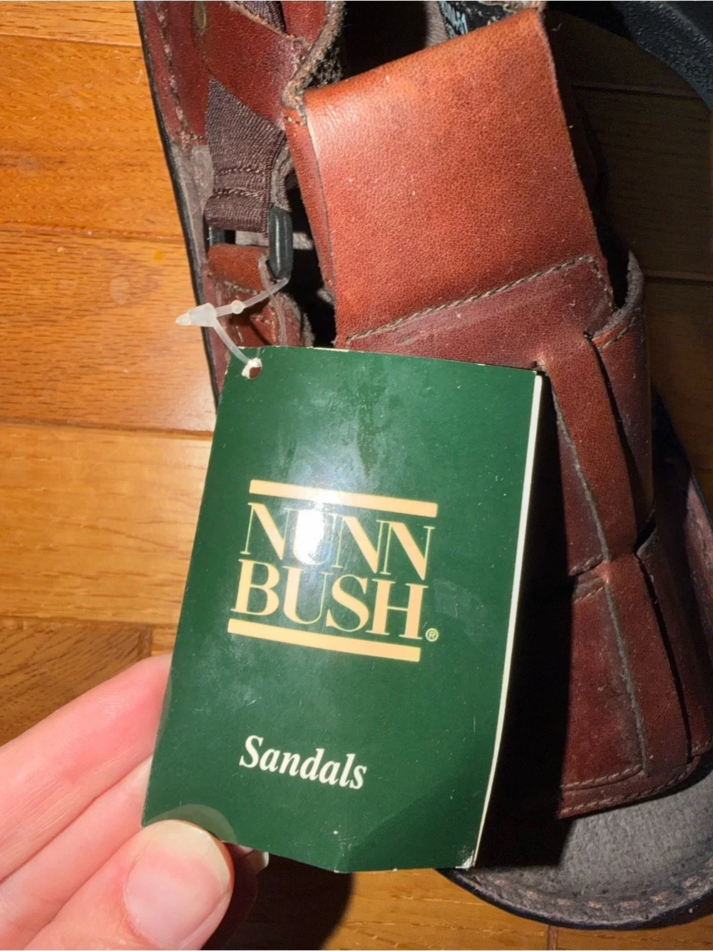Nunn Bush Sandals Mens Size 13 Brown Leather Fisherman Walking Shoes New